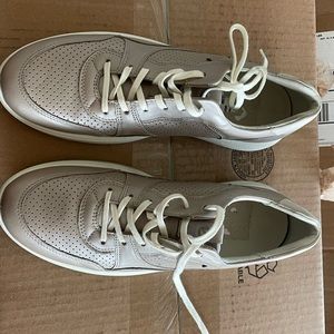 Ecco tennis shoes- subtle metallic